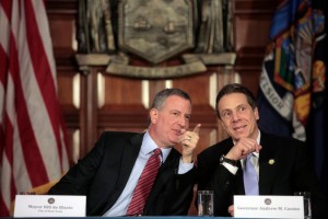 Deblasio and Cuomo