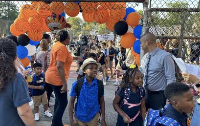 First day of school for NYC: Smiles, sweat, and fears of a possible bus strike