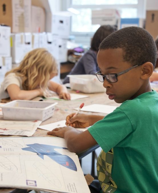 Diverse educators and students human connection